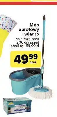 Carrefour Mop obrotowy + wiadro oferta