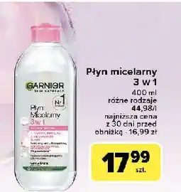 Carrefour Płyn micelarny do skóry wrażliwej Garnier Skin Naturals oferta