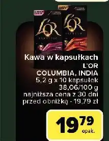 Carrefour Kawa w kapsułkach colombia L'or Espresso oferta