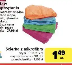 Carrefour Ścierka z mikrofibry 30 x 35 cm oferta