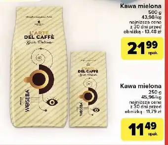 Carrefour Kawa gusto delicato Woseba L'arte Del Caffe oferta