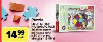 Carrefour Puzzle lilo i stich na wakacjach 30 el. Trefl oferta