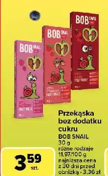 Carrefour Przekąska jabłkowo-wiśniowa Bob Snail oferta