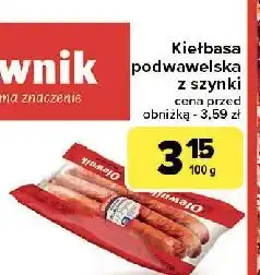 Carrefour Kiełbasa podwawelska z szynki Olewnik oferta