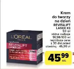 Carrefour Krem do twarzy na dzień L'oreal Revitalift Laser X3 oferta