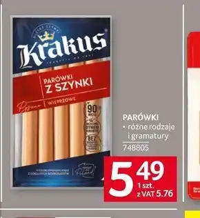 Selgros Krakus Parówki z szynki wieprzowe 200 g oferta