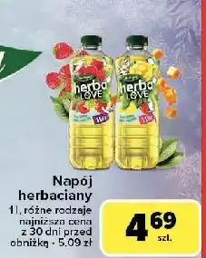 Carrefour Napój zielona herbata-malina-kwiat lipy Herbapol Herbalove oferta