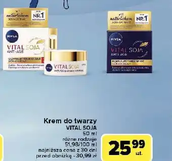 Carrefour Regenerujący krem na noc Nivea Vital Soja oferta