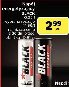 Carrefour Napój energetyczny zero sugar Black Energy oferta