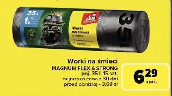 Carrefour Worki na śmieci z taśmą 35 l Jan Niezbędny Magnum oferta