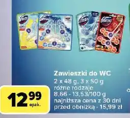 Carrefour Zawieszki do wc dahlia wish Domestos Aroma Lux oferta