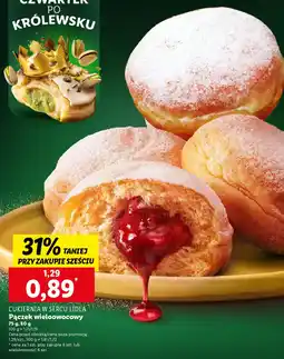 Lidl Cukiernia w sercu lidla pączek wieloowocowy oferta