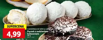 Lidl Cukiernia w sercu lidla pączek z nadzieniem kokosowym oferta