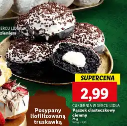 Lidl Cukiernia w sercu lidla pączek ciasteczkowy ciemny oferta