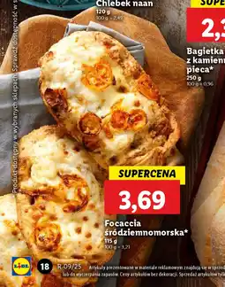 Lidl Focaccia śródziemnomorska oferta