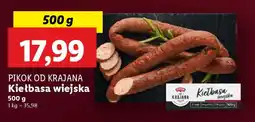 Lidl Pikok od krajana kiełbasa wiejska oferta