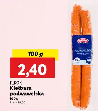 Lidl Pikok kiełbasa podwawelska oferta