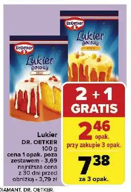 Carrefour Lukier żółty Dr. oetker oferta