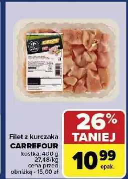 Carrefour Market Filet z piersi kurczaka kostka Carrefour targ świeżości oferta