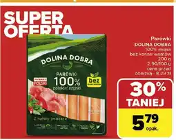 Carrefour Market Parówki 100 % z szynki Dolina dobra oferta