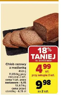 Carrefour Market Chleb razowy z maślanką oferta