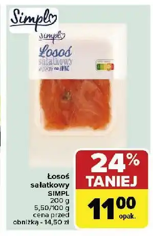 Carrefour Market Łosoś wędzony sałatkowy Simpl oferta