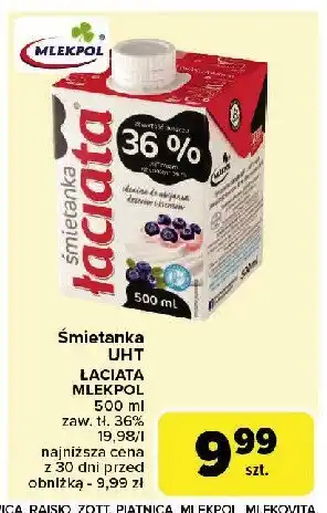 Carrefour Market Śmietanka 36 % Łaciata oferta