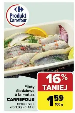 Carrefour Market Filety śledziowe a'la matjas Carrefour oferta