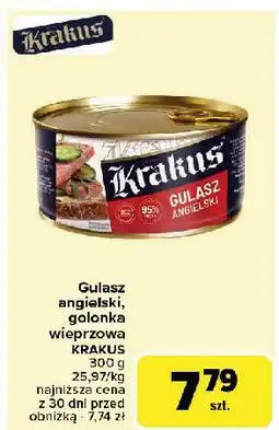 Carrefour Market Gulasz angielski Krakus animex oferta