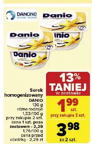 Carrefour Market Serek waniliowy Danone danio oferta