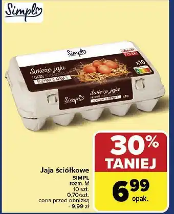 Carrefour Market Jaja ściółkowe kl.m Simpl oferta