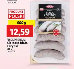 Lidl Pikok premium kiełbasa biała z szynki oferta