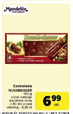 Carrefour Market Czekolada mleczna z całymi orzechami Alpen gold nussbeisser oferta