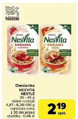 Carrefour Market Owsianka truskawkowa Nesvita (nestle) oferta