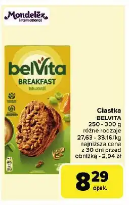 Carrefour Market Ciastka zbożowe Belvita oferta