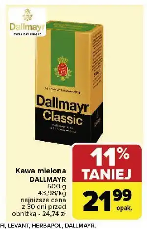 Carrefour Market Kawa Dallmayr classic oferta