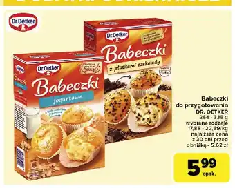 Carrefour Market Babeczki z płatkami czekolady Dr. oetker oferta