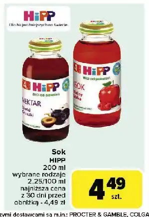 Carrefour Market Nektar śliwka - gruszki Hipp bio oferta