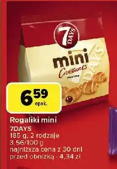 Carrefour Mini rogaliki z nadzieniem kakaowym 7 days oferta