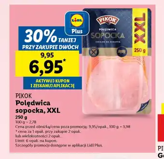 Lidl Pikok polędwica sopocka, xxl oferta