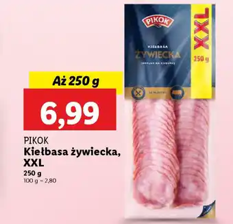 Lidl Pikok kiełbasa żywiecka, xxl oferta