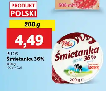 Lidl Pilos śmietanka 36% oferta