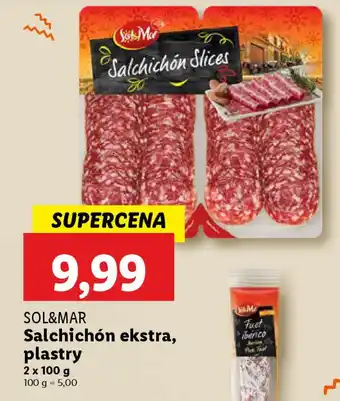 Lidl Sol&mar salchichón ekstra, plastry oferta