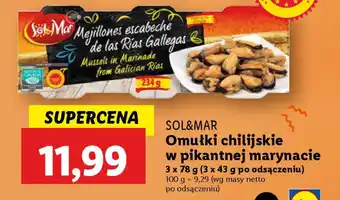 Lidl Sol&mar omułki chilijskie w pikantnej marynacie oferta