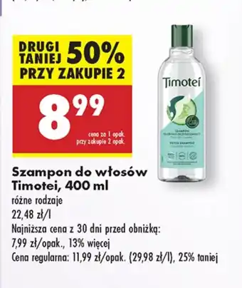 Biedronka Szampon Timotei oferta