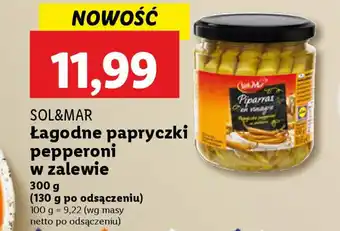 Lidl Sol&mar łagodne papryczki pepperoni w zalewie oferta