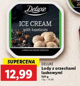 Lidl Deluxe lody z orzechami laskowymi oferta