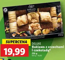 Lidl Deluxe baklawa z orzechami i czekoladą oferta