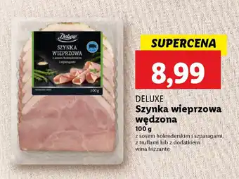 Lidl Deluxe szynka wieprzowa wędzona oferta