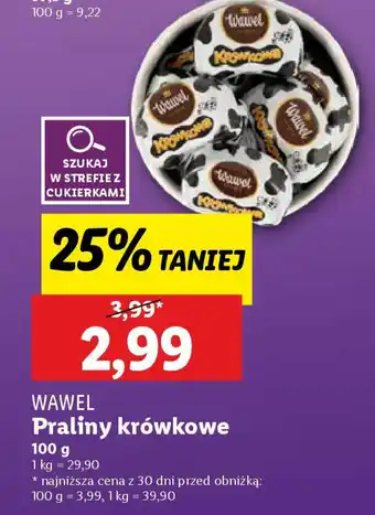 Lidl Wawel praliny krówkowe oferta